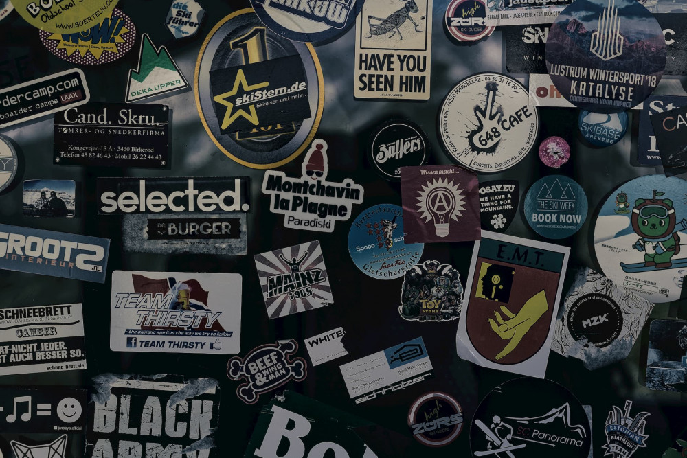 Stickers on the upper station