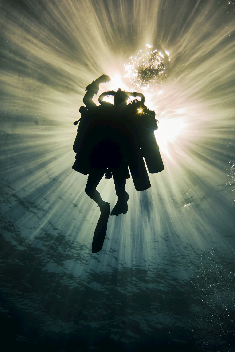 Technical Diver with CCR