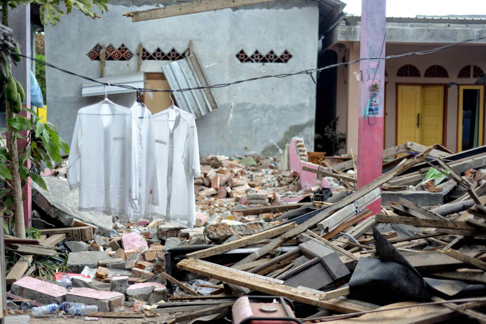 A life in ruins for people hit by the earthquake in northern lombok august 2018
